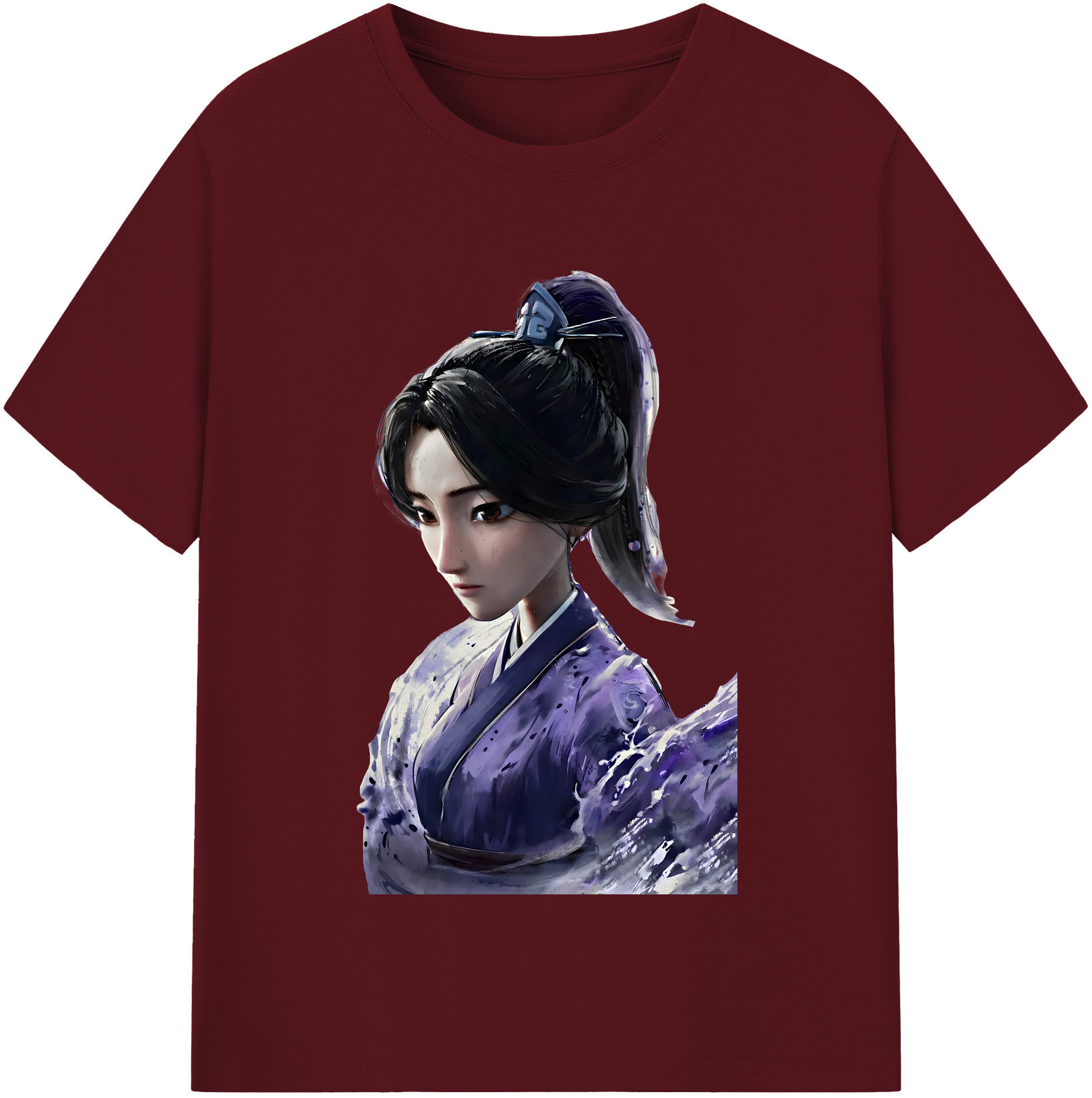 （画像用） Ne Zha 2 ナタ 魔童の大暴れ 綿100％半袖Tシャツ（フロントプリント）